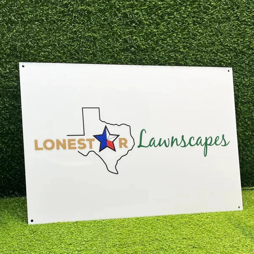 Custom Logo Sign for Wall - Rectangular Acrylic Business Logo Sign