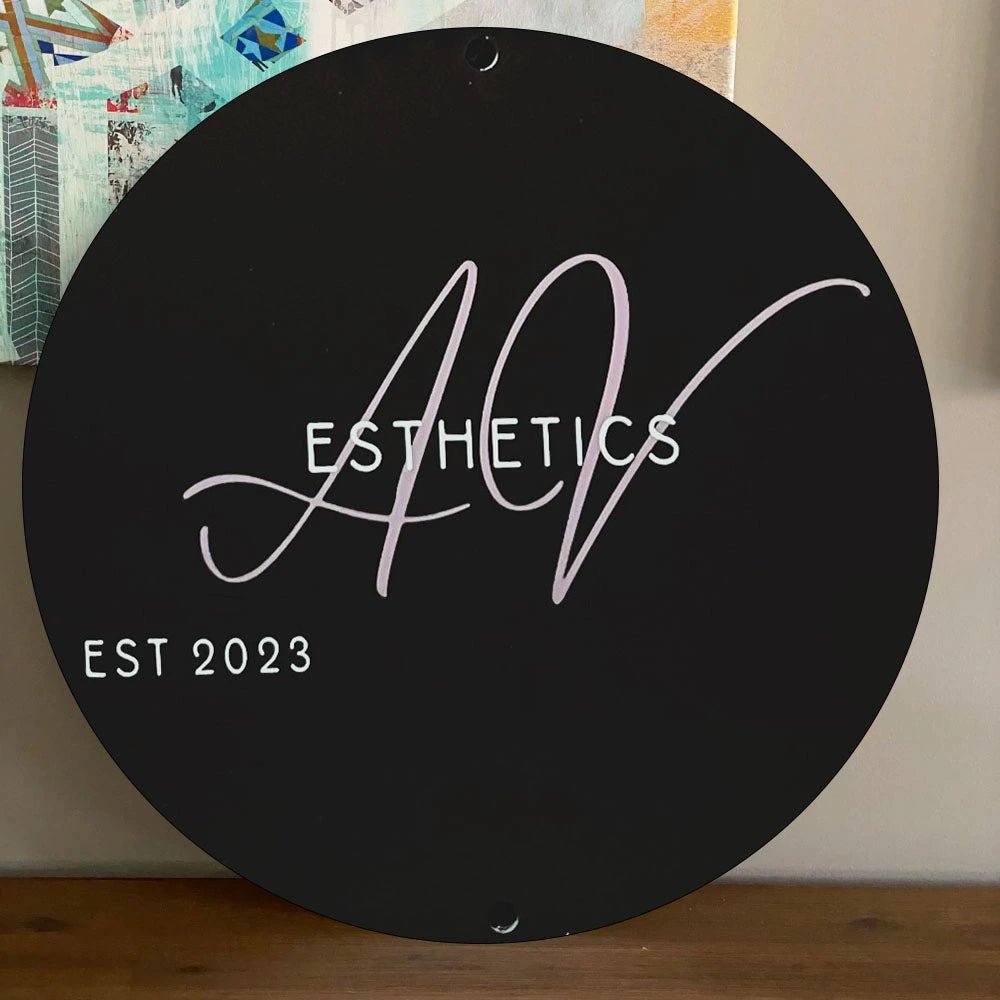 Logo Acrylic Sign - Personalized UV Printed Acrylic Business Logo Wall Decor - UV Printed Business Signs - Custom Logo Sign