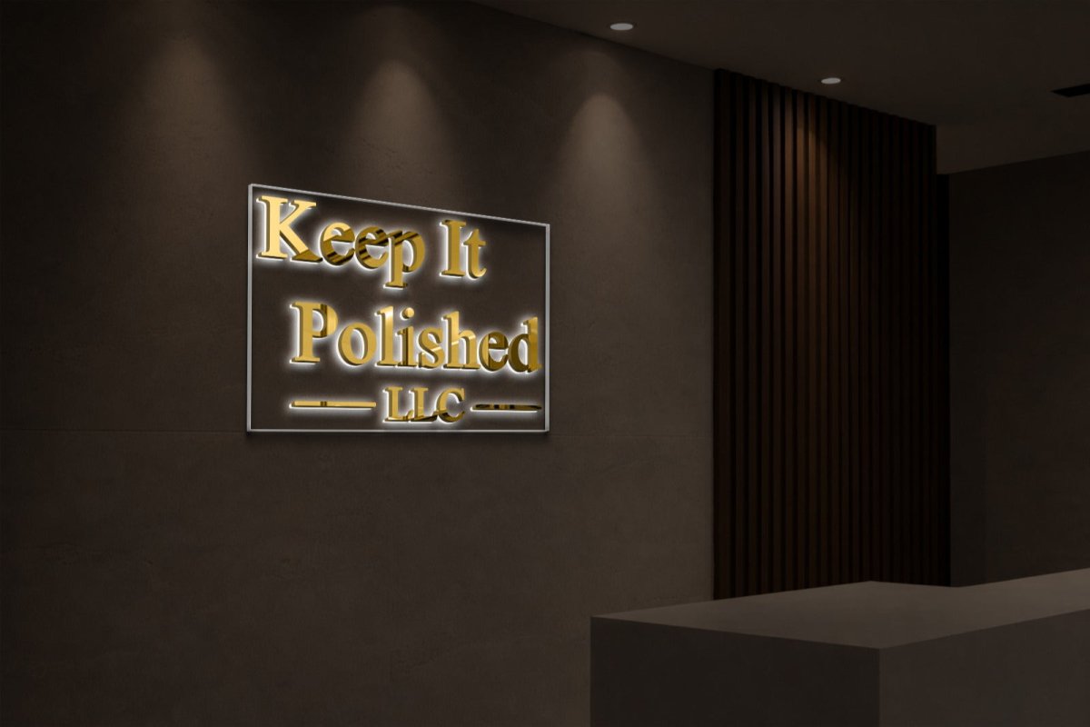 3D Metal Backlit with Backboard - Jessica - Custom Logo Sign - 3D Metal Backlit with Backboard - Jessica