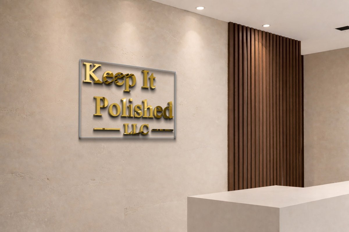 3D Metal Backlit with Backboard - Jessica - Custom Logo Sign - 3D Metal Backlit with Backboard - Jessica