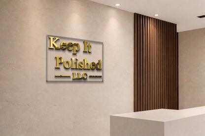 3D Metal Backlit with Backboard - Jessica - Custom Logo Sign - 3D Metal Backlit with Backboard - Jessica