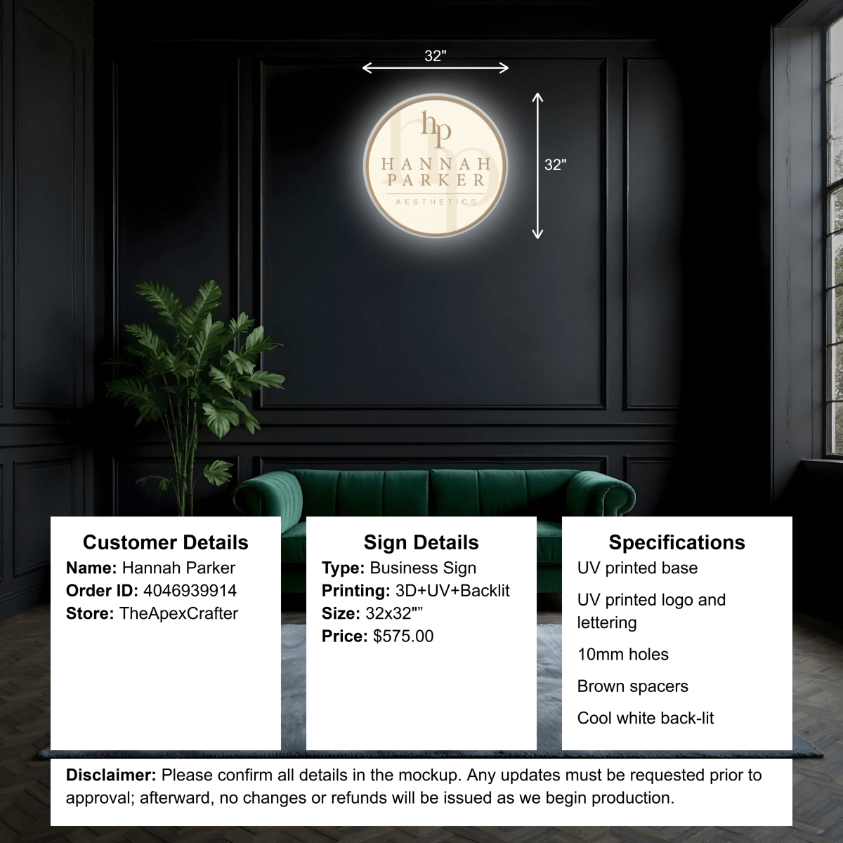 4046939914 - Business Logo Sign - TheApexCrafter - Custom Logo Sign - 4046939914 - Business Logo Sign - TheApexCrafter