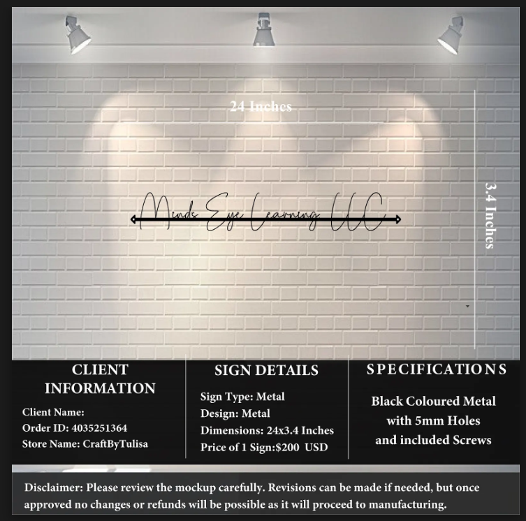 Metal Sign-Joanna