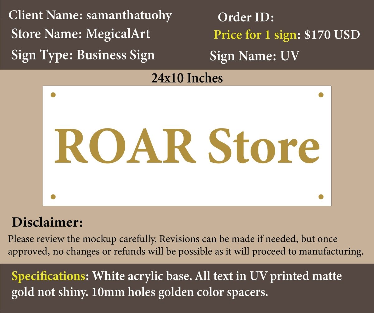 Acrylic Sign - samanthatuohy - Custom Logo Sign - Acrylic Sign - samanthatuohy