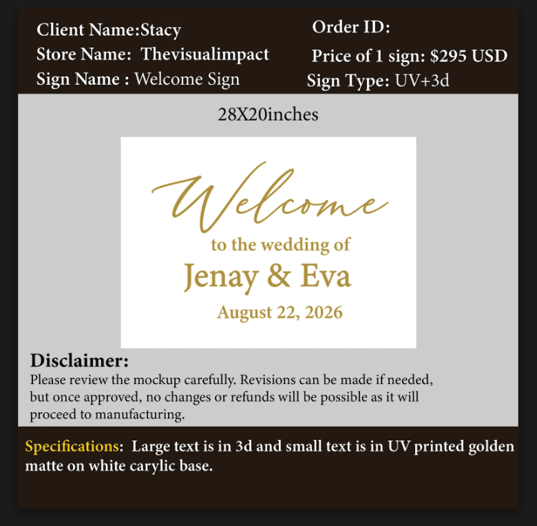 Acrylic Sign - TheVisualImapct - Custom Logo Sign - Acrylic Sign - TheVisualImapct
