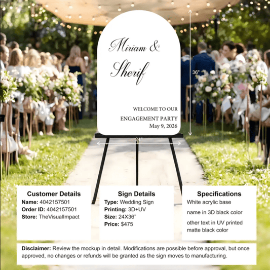 Acrylic wedding custom sign, 4042157501 - Custom Logo Sign - Acrylic wedding custom sign, 4042157501