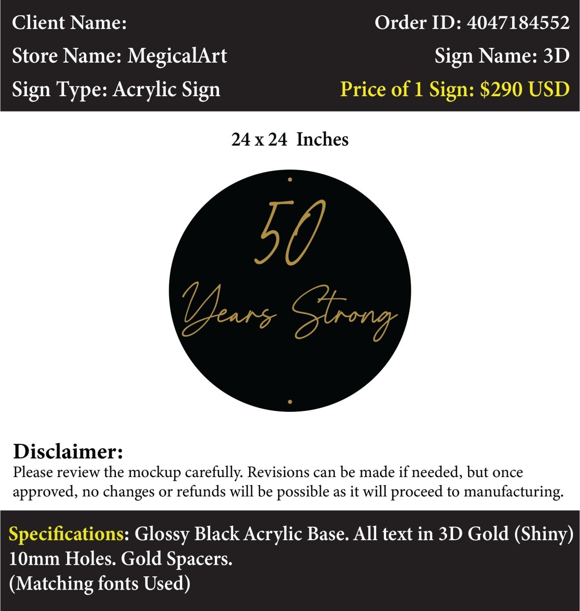 Custom Acrylic Business Sign - Felicia Hopkins - Custom Logo Sign - Custom Acrylic Business Sign - Felicia Hopkins