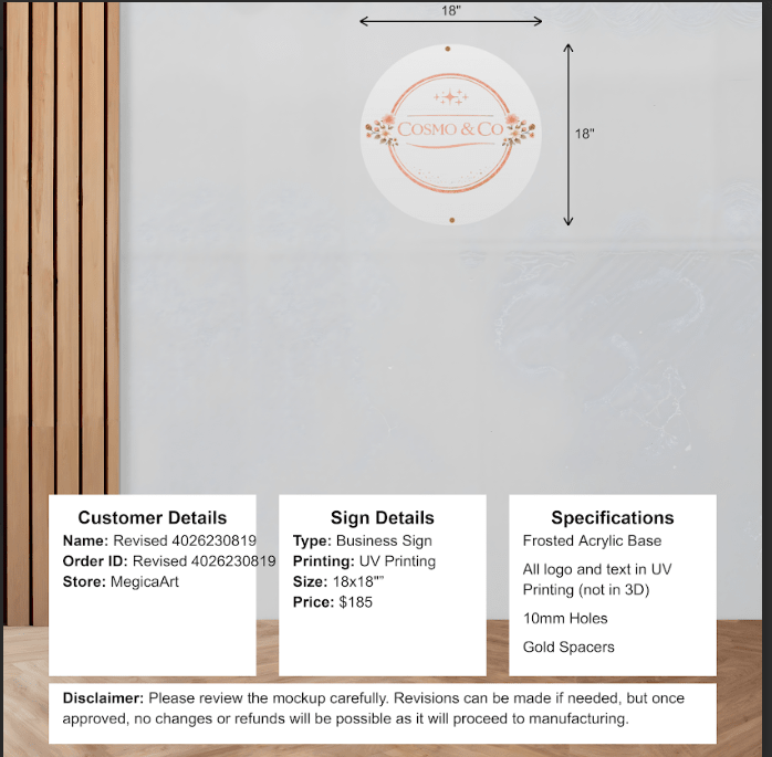 Custom Acrylic sign - 4026230819 - Custom Logo Sign - Custom Acrylic sign - 4026230819