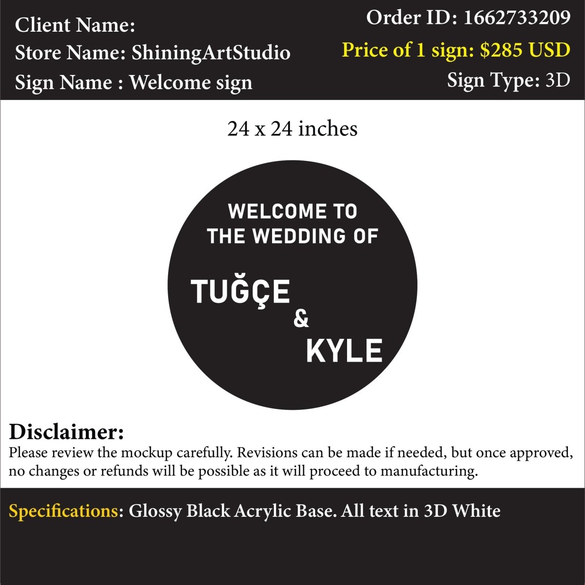 Custom Acrylic Sign - Custom Logo Sign - Custom Acrylic Sign