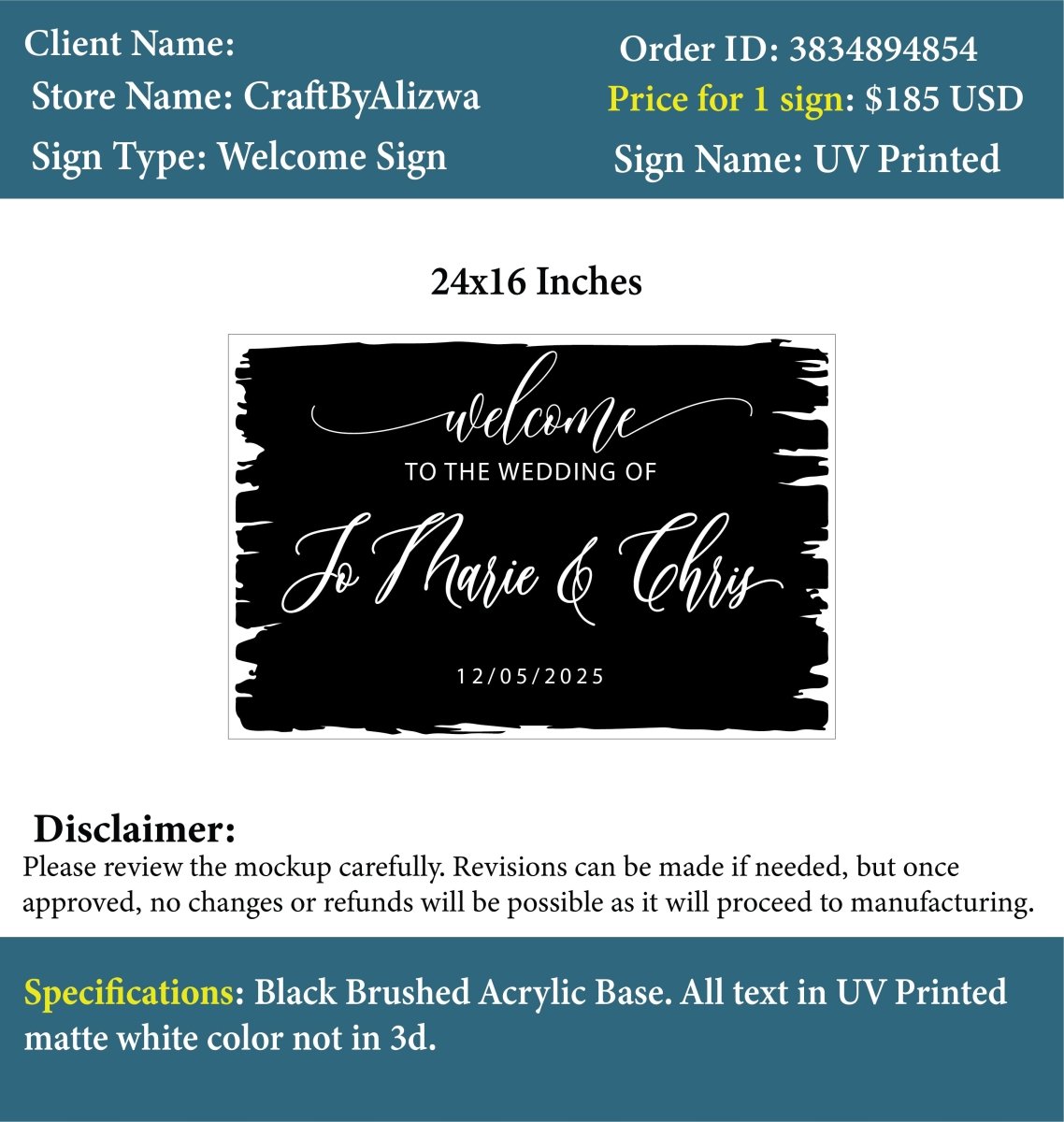 Custom Acrylic UV Sign - Margies - Custom Logo Sign - Custom Acrylic UV Sign - Margies