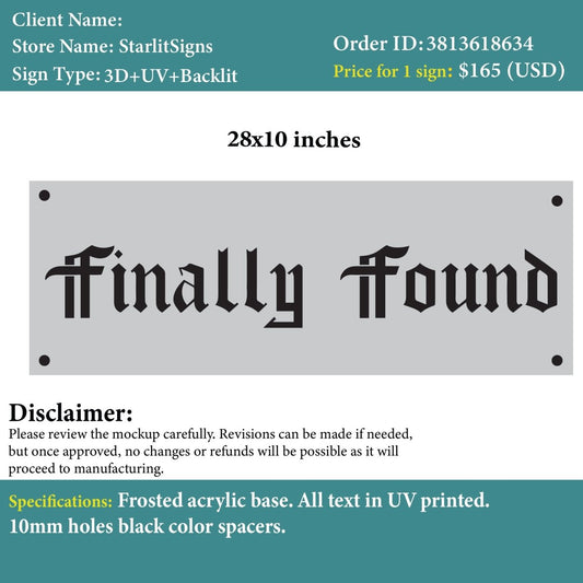 Custom Business logo Sign - Brianna - Custom Logo Sign