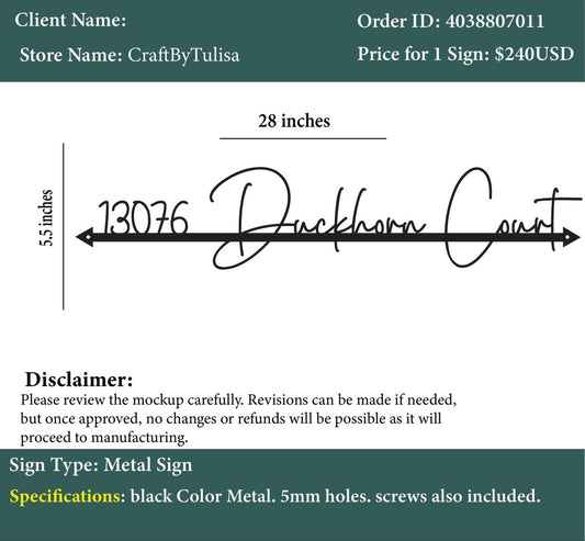Custom Metal Sign - Nicole - Custom Logo Sign - Custom Metal Sign - Nicole