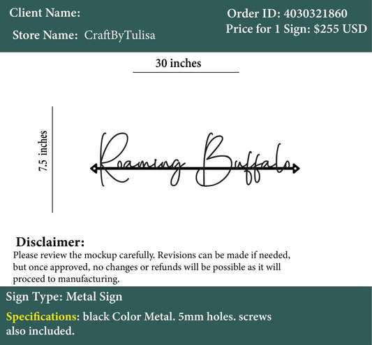 custom Metal sign - Shopify - Ronald - Custom Logo Sign - custom Metal sign - Shopify - Ronald