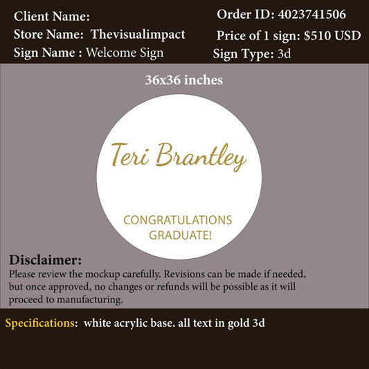 Custom Welcome sign - Etsy - Lauren - Custom Logo Sign - Custom Welcome sign - Etsy - Lauren