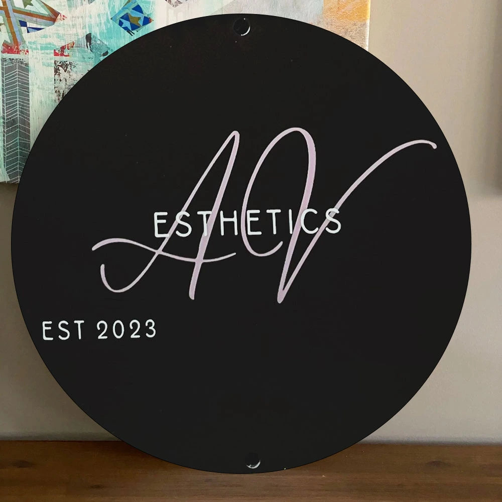 Logo Acrylic Sign - Personalized UV Printed Acrylic Business Logo Wall Decor