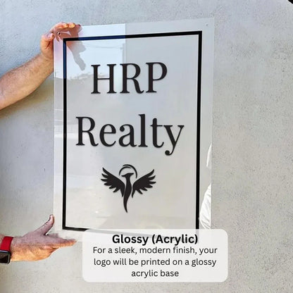 Custom Logo Sign for Wall - Personalized Acrylic Shop Sign