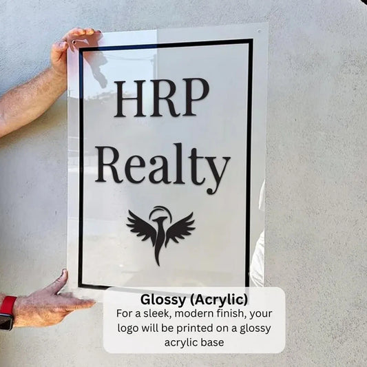 Custom Logo Sign for Wall - Personalized Acrylic Shop Sign