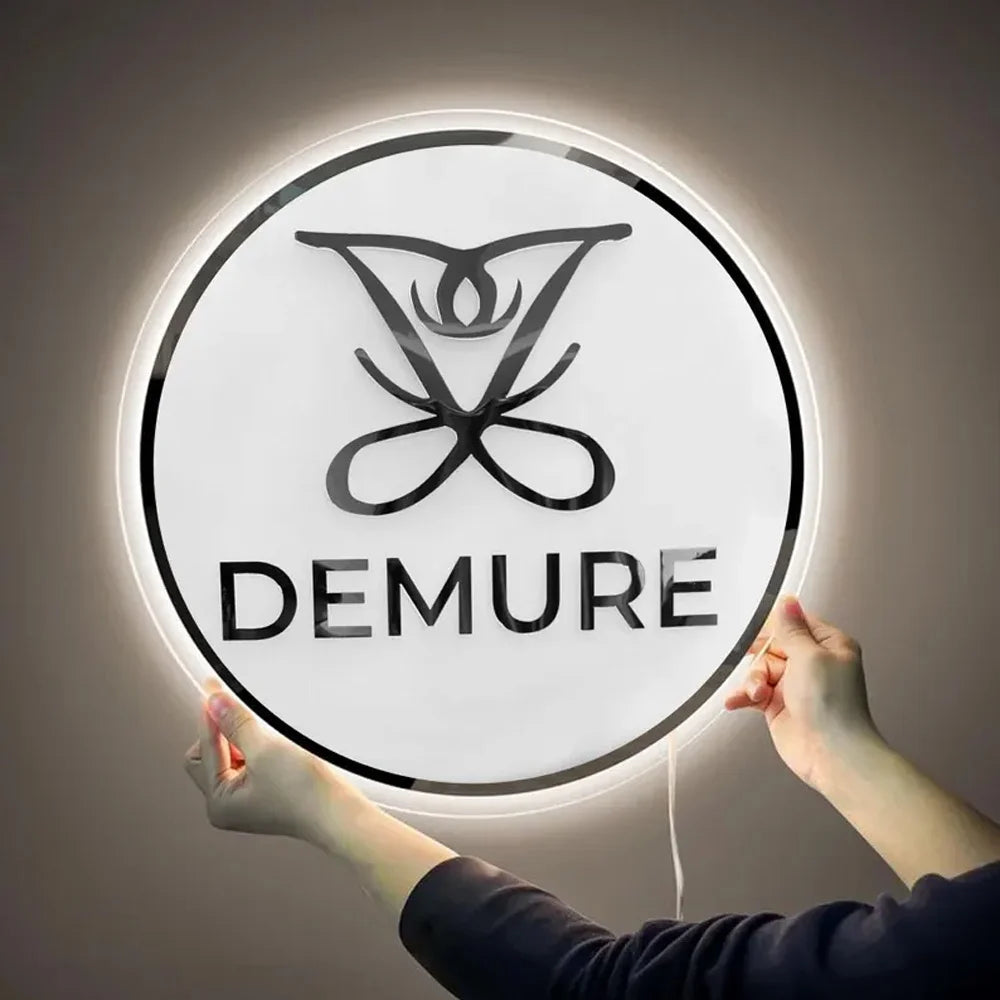 Logo Acrylic Sign - Custom Cut LED Backlit Office Wall Logo