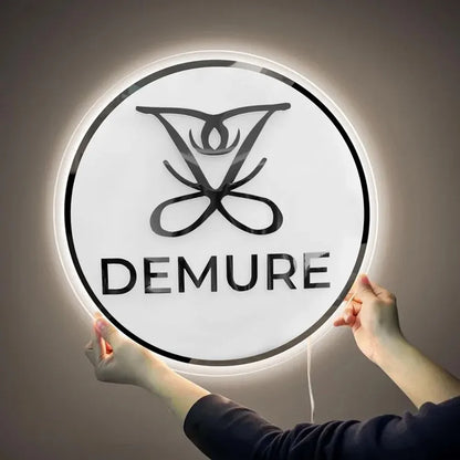 Logo Acrylic Sign - Custom Cut LED Backlit Office Wall Logo