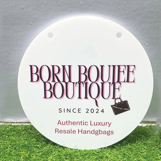 Logo Acrylic Sign - Personalized Boutique Logo Sign for Door & Office Wall