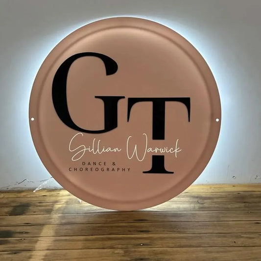 Logo Acrylic Sign - Custom Cut LED Backlit Office Wall Logo