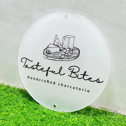 Logo Acrylic Sign - Personalized UV Printed Acrylic Business Logo Wall Decor