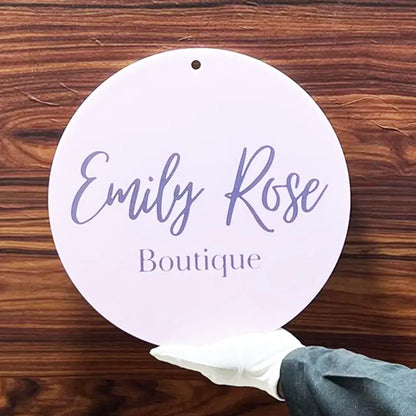 Logo Acrylic Sign - UV Printed & 3D Custom Shape Business Logo Sign