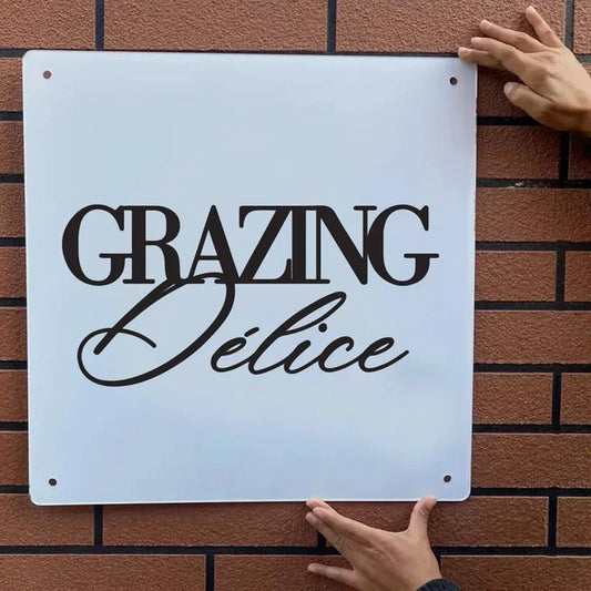 Logo Acrylic Sign - Square Acrylic Business Logo Sign for Office - UV Printed Business Signs - Custom Logo Sign