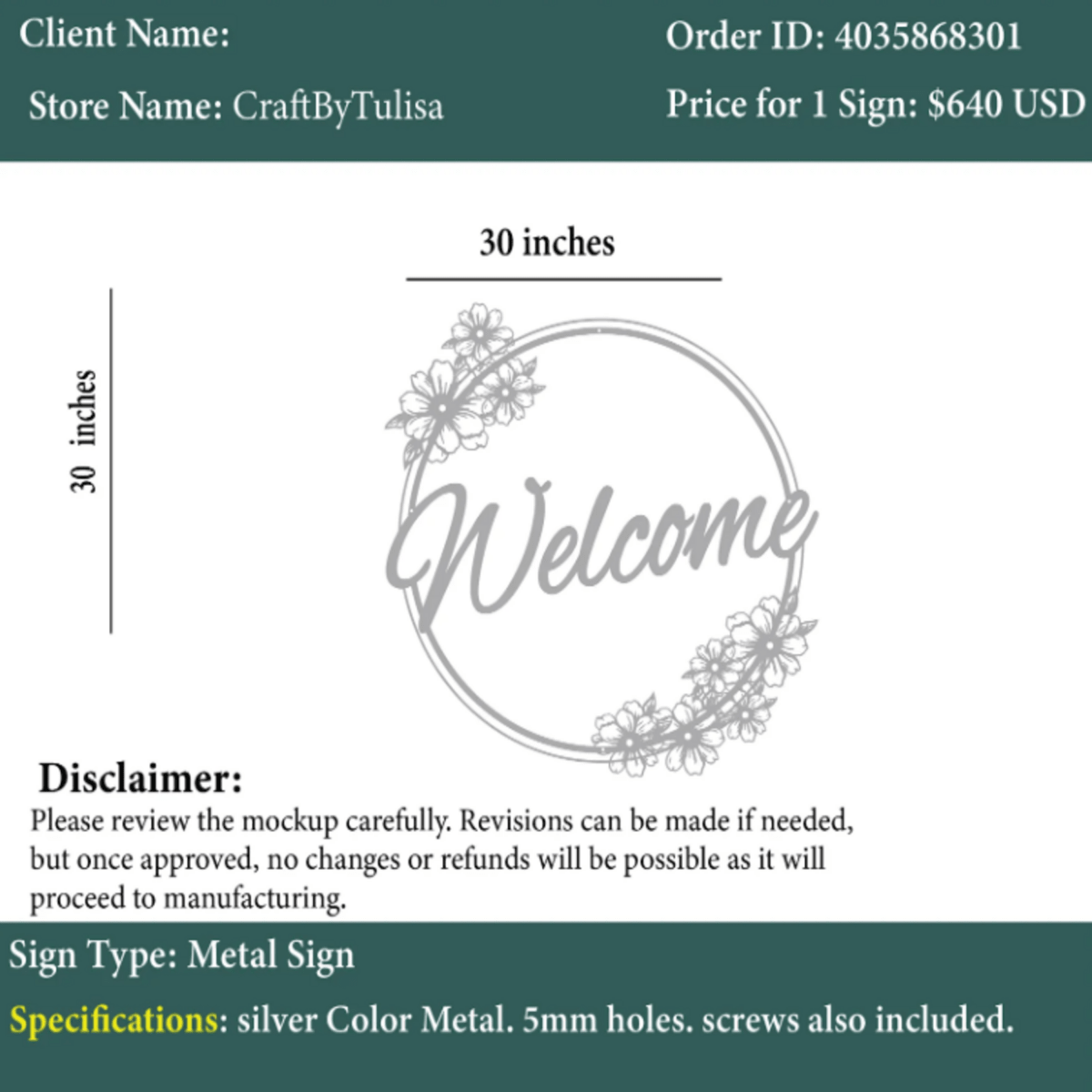 Metal Sign, 4035868301 - Custom Logo Sign - Metal Sign, 4035868301