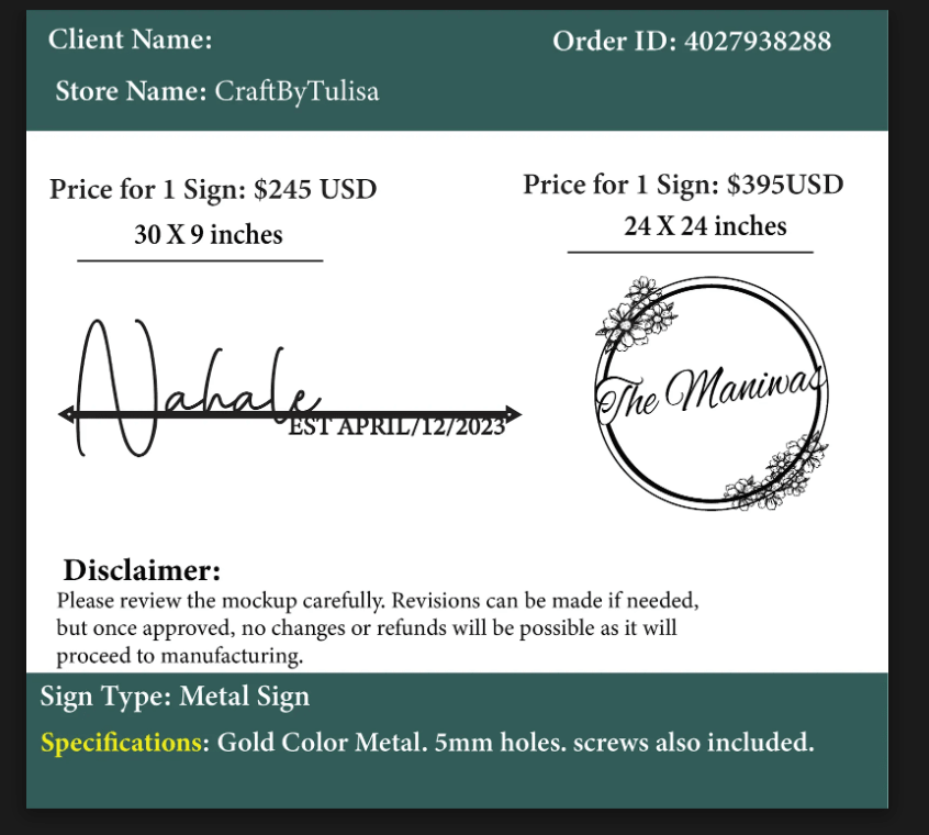 Metal Sign - rosebreakingdawn - Custom Logo Sign - Metal Sign - rosebreakingdawn