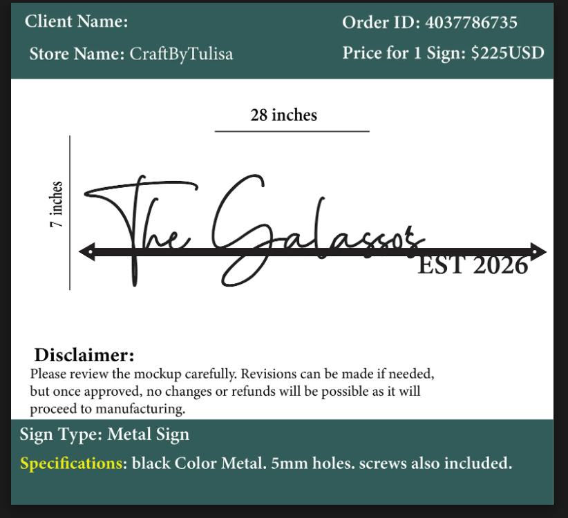 Metal Sign - Sydney - Custom Logo Sign - Metal Sign - Sydney