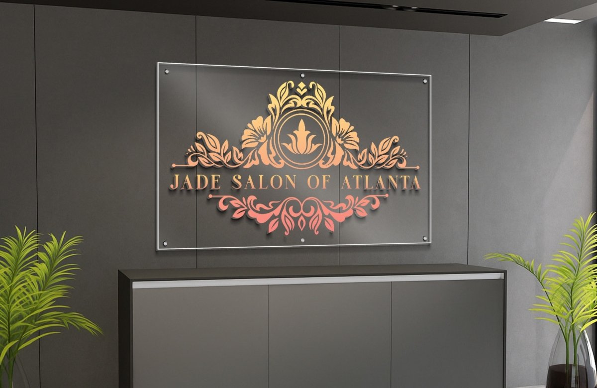 UV Printed Sign - Jade - Custom Logo Sign - UV Printed Sign - Jade
